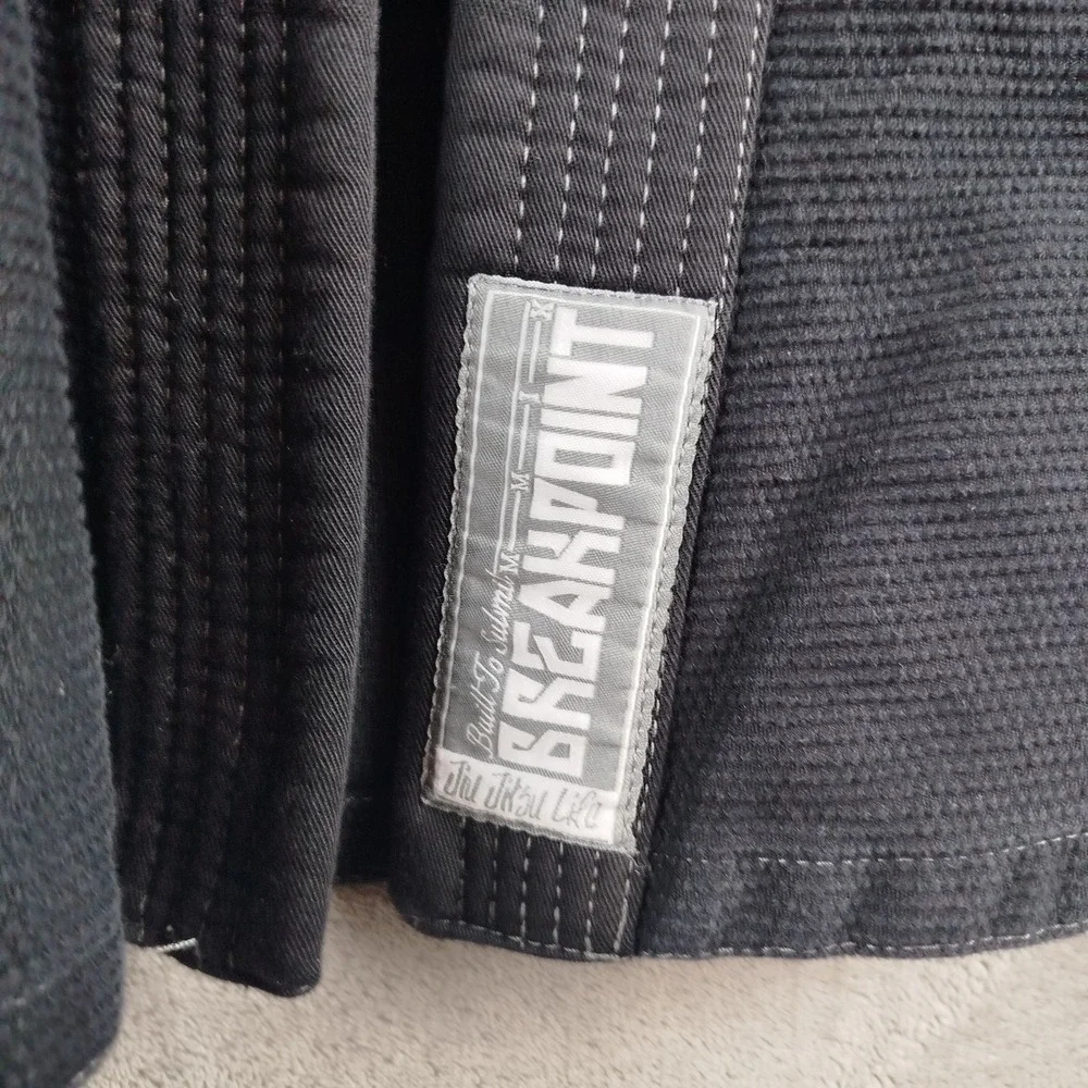 Breakpoint Gi‎ Jacket A0 Black Gracie MMA Jiu Jitsu 100% Cotton Top Only